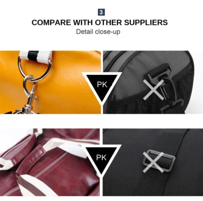Large Leather Travel Handbag Men Fashion PU Luggage Pack Bag Letters Flight Carry On Business Trip Tote Overnight Shoes Duffle - Image 17