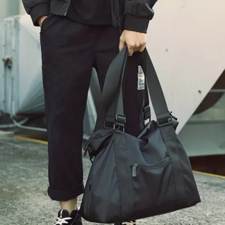 Hand-held travel bag men business travel large capacity duffel bag short distance lightweight casual shoulder bag