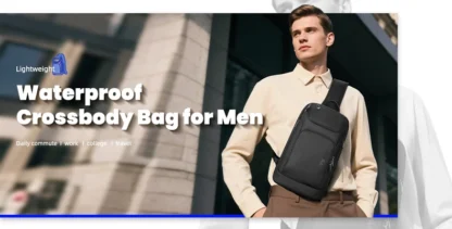 HK Expandable Travel Backpack Men Large Capacity Waterproof 15.6” Laptop Bag Hiking Rucksack Cycling Daypack Bag with USB Port - Image 13