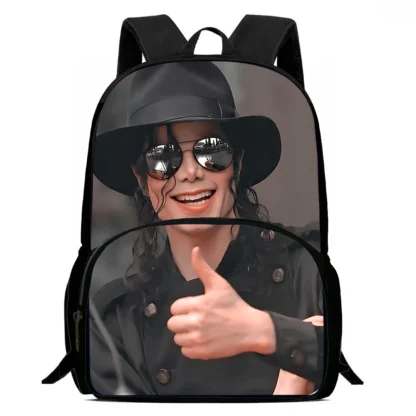 Michael Jackson Kids Backpacks Boys and Girls Student Birthday Gift Child School Bags Large Capacity Camping Durable Rucksack - Image 2