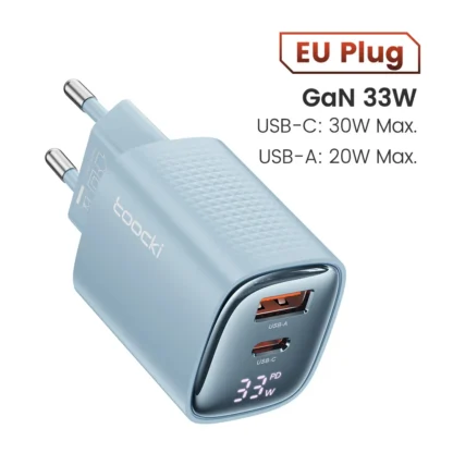 Toocki 33W GaN USB C Charger Digital Display Fast Charging Type C Charger for iPhone 15 14 13 12 Samsung Galaxy S23 S22 Xiaomi - Image 17