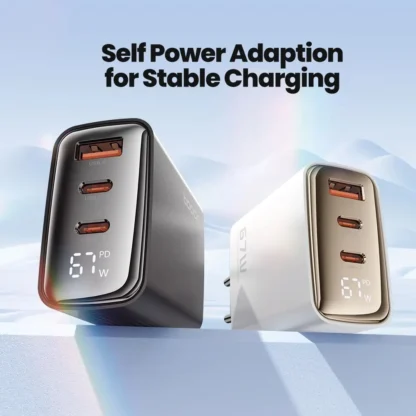 Toocki 67W GaN USB Type C Charger Digital Display 65W 45W PPS PD QC4.0 Quick Charge For Macbook Laptop IPAD Tablet iPhone 15 14 - Image 5