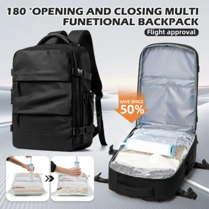 Women Men Work Backpack Hand Luggage Cabin Airplane Travel Backpack, Storage Vacuum Bag for Clothing Travel, Notebook Backpack ﻿ - Image 10