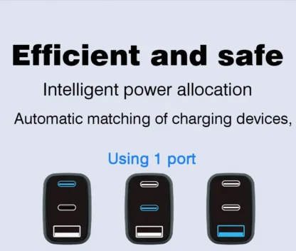 GaN 67W Quick charger type c pd 65w Super fast charger USB C and USB A 3 Ports with QC 4.0 3.0 for Samsung iPhone 15 Pro Laptop - Image 15