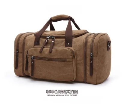 New Fashion Outdoor Travel Bag Handbag Canvas Crossbody Backpack Trend Large Capacity Casual Shoulder Bag - Image 27