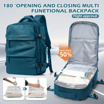 Women Men Work Backpack Hand Luggage Cabin Airplane Travel Backpack, Storage Vacuum Bag for Clothing Travel, Notebook Backpack ﻿ - Image 7