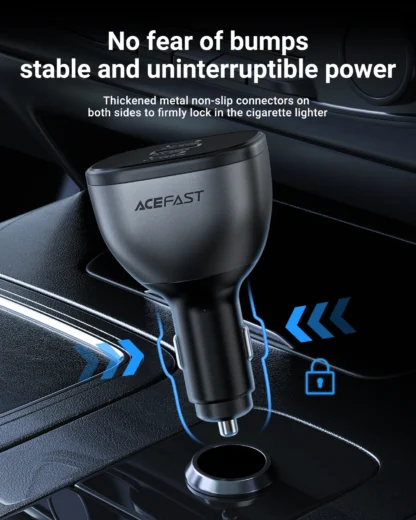 ACEFAST 140W USB C Fast Charging Phone Charger in Car For iPhone 16 15 Dual USB C Qucik Charging Adapter For Macbook Air Tablet - Image 11