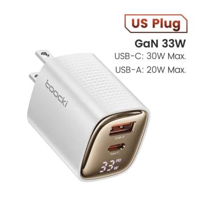 Toocki 33W GaN USB C Charger Digital Display Fast Charging Type C Charger for iPhone 15 14 13 12 Samsung Galaxy S23 S22 Xiaomi - Image 9