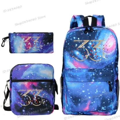 3pcs/Set Backpack for Men Women Clair Obscur Expedition 33 Merch School Bags Game Lovers Gift Backpacks for College Students - Image 7