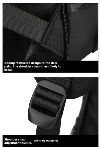 Large capacity men's backpack with high-end feel, travel backpack, sports outdoor luggage bag, mountain climbing bag, waterproof - Image 39