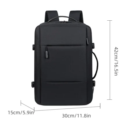 Travel Backpack Men Business Backpack School Expandable USB Bag Large Capacity Laptop Waterproof Fashion Backpack - Image 11