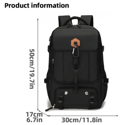 Outdoor backpack for travel, 50L waterproof camping backpack for women and men, backpack with shoe compartment - Image 7