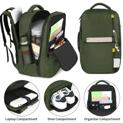 Cross border backpack, men's high-end computer bag, large capacity commuting multifunctional travel new business backpack - Image 22
