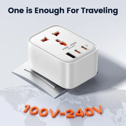 Toocki 20W Fast Charging Travel Adapter 4-in-1 Universal AC Outlet GaN USB Charger Multi Socket DE UK US IN Plug For Home Travel - Image 5