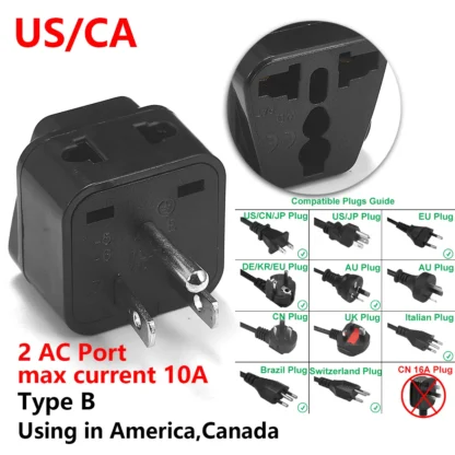 UK CN Japan JP US Brazil Plug Adapter Europe EU To US American Chinese Japan Travel Adapter Electrical Plug Power Sockets Outlet - Image 15