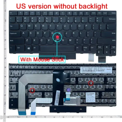 RU/SP/FR/BR/UK/US English NEW Laptop Keyboard For Lenovo IBM Thinkpad T470 T480 A475 A485 - Image 10