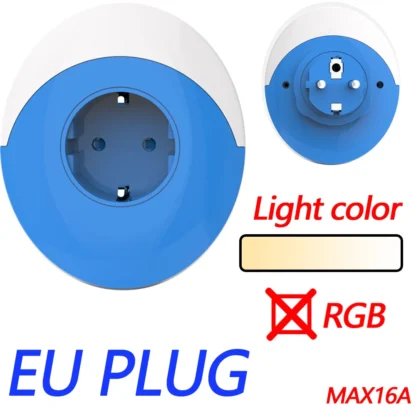 Tuya Wifi Smart Night Light Plug EU AU UK US Adapter Color LED Light Homekit Socket Voice Control Works with Alexa Google Home - Image 3