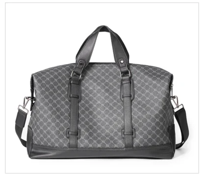 Xiao.P 2024 New Large Capacity Plaid Travel Bag Korean Version Men's Bag Casual Fashion Shoulder Bag Crossbody Bag Big - Image 18
