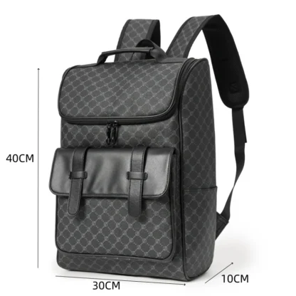 Retro Plaid Backpacks Men Large Capacity Travel Backpack Schoolbags Fashion Luxury Design Men's Backpack 15 inch Laptop Bag - Image 4
