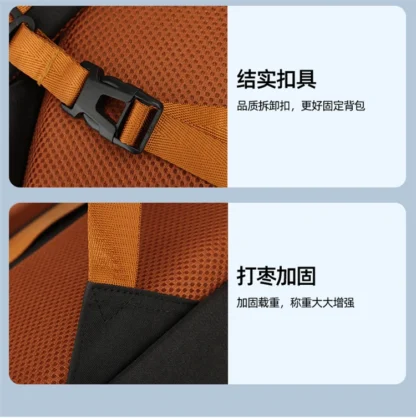 Outdoor backpack for travel, 50L waterproof camping backpack for women and men, backpack with shoe compartment - Image 24