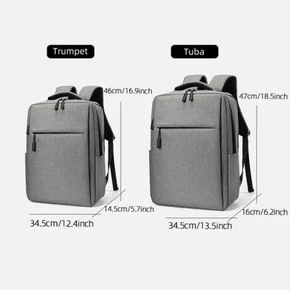 40L Laptop Backpack Durable 17 Inch for Men Women with USB Charger Port & Luggage Sleeve Sturdy College Rucksack Bag For Macbook - Image 6