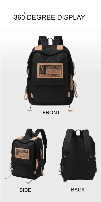 Travel Backpack Airplane Large Capacity Multi-Function Lightweight Oxford Waterproof College Casual Bag Notebook Bagpacks - Image 28