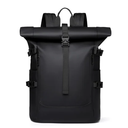 New Shoulder Bag Men's Senior Sense of Business Computer Outdoor Leisure Rolled Edge Travel Backpack Fashion Commuting - Image 5