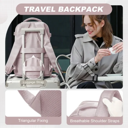 Women Men Travel Backpack , Cabin Bag Ryanair Hand Luggage 40x20x25 Travel Backpack College Bookbag Laptop Bag, eastpak rucksack - Image 5