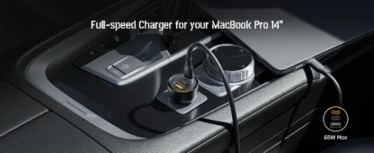 VOLTME 65W Car Charger Dual USB-C USB-A Fast Charging QC 4.0 PD 3.0 Fast Charge Charger For Laptop Translucent Car Phone Charger - Image 17