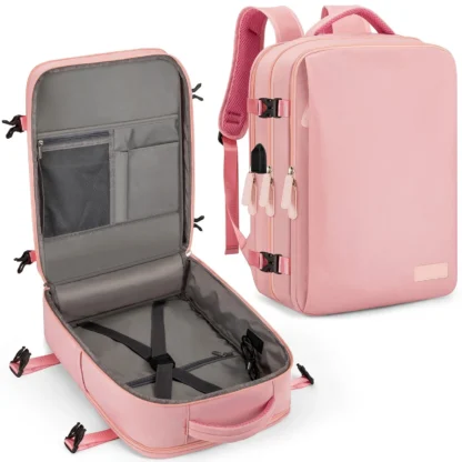 Travel Backpack 40x20x30 Cabin Plane Waterproof Expandable Weekender Laptop With USB Port Ryanair Carry-On Women Men Backpack - Image 25