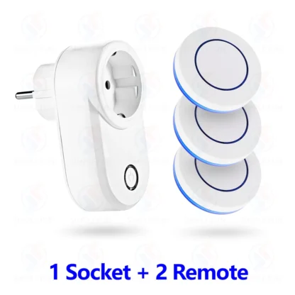 Wireless Remote Control Socket 220V 110V EU FR Smart Plug,50m Control Range,Power Outlet 15A for Home Appliance Light Fan - Image 10