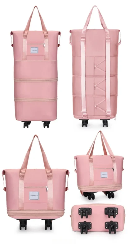 Travel bag, backpack large-capacity disassembly universal wheel storage bag, duffel bag portable multi-layer checked  with wheel - Image 28