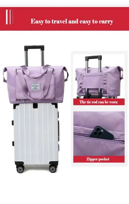 Foldable Travel Bag Female Portable Large Capacity Maternity Storage Short DistanceTravel Duffel Swim Fitness Bag Bolsos Grandes - Image 15