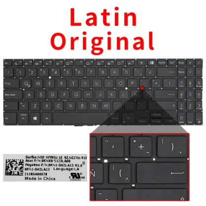 US UK Russian Keyboard For ASUS ExpertBook B1 B1500 B1500C P1450 P1450CBA BW450 PX555C B1500CEA 0KNX0-5622LA00 5123UI00 - Image 7