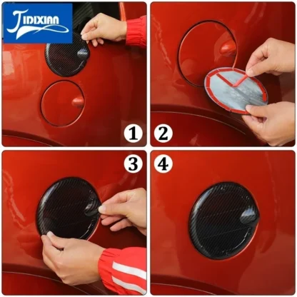 JIDIXIAN Car Exterior Fuel Tank Cap Decoration Cover for Dodge Nitro for Jeep Liberty 2007-2012 for Grand Commander 2006-2010 - Image 6