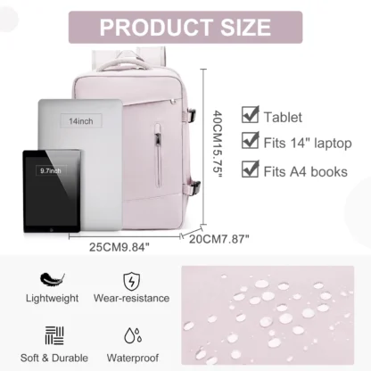 Women's Backpack Travel Suitcase Cabin Bag Aircraft Ryanair 40x20x25 Airplane Travel Bag Men Laotop Backpack Wizzair Carry On - Image 2