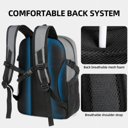 Sports Basketball Backpack Commuting Hiking Trekking Camping Bag Shoes Pocket Outdoor Travel Soccer Gym Football Schoolbag - Image 5