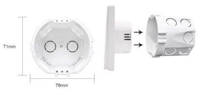 ZigBee Tuya Wall Light Switch Wireless Remote Smart Home Life APP Push Button with no Neutral 2 3 Way UK EU On Off 1 2 3 Gang - Image 32