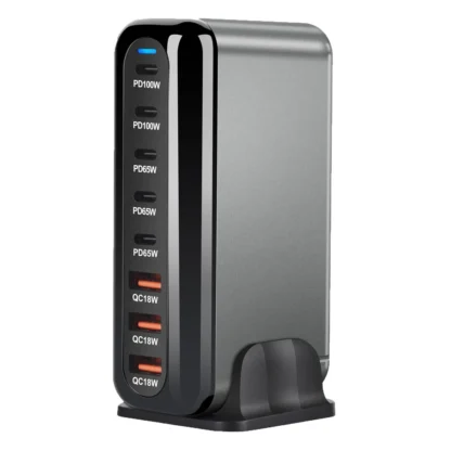 GaN Charger Multi USB Ports Desktop Charging Station Quick Charge For iPhone Huawei Xiaomi Samsung MacBook Type C PD Charger - Image 14