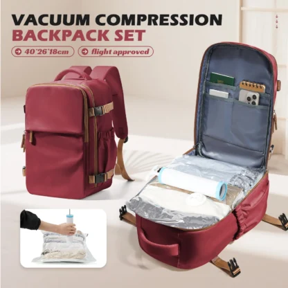 Aviation Backpack Wizzair 40x30x20 Air Vacuum Storage Bags With Travel Backpack for Men Women，Ryanair Notebook Backpack for Work - Image 10