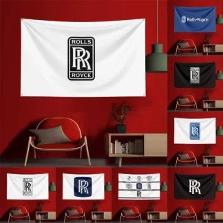 3X5 FT W-Rolls-RoyceS Game Flag Polyester Printed Party Flag for Garage Room Decoration