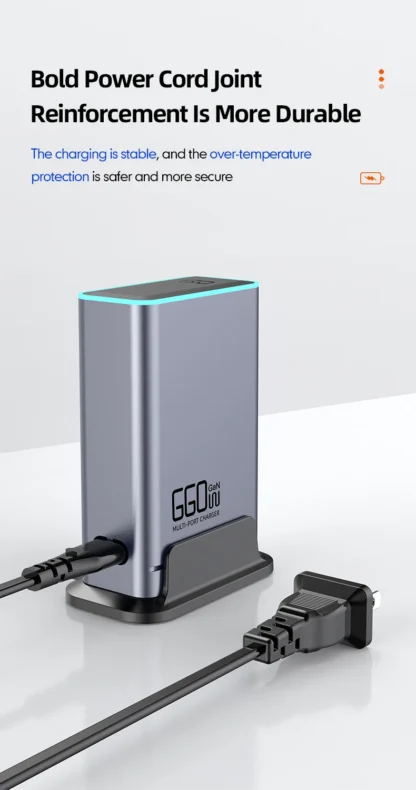 660W GaN Charger USB C Fast Desktop 8-port USB Type C PD Charger Fast Charge 3.0 USB Type C Fast Charger for iPhone16 15 Samsung - Image 18