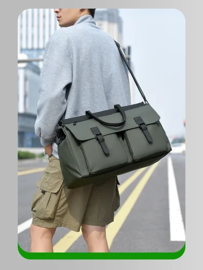 Outdoor Travel Duffel Bag Dry Wet Business Trip Short Distance Luggage Handbag Large Storage Commuting Men Hiking Shoulder Bags - Image 13
