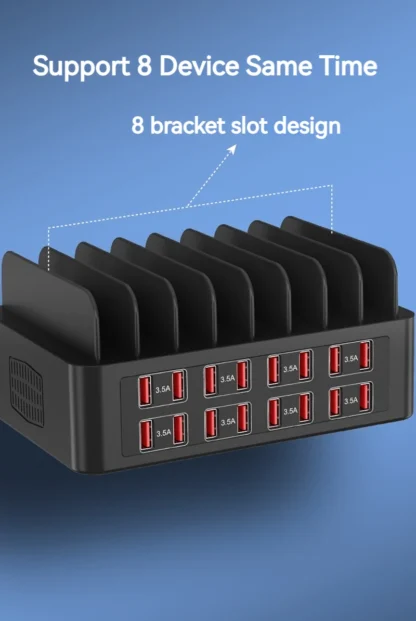 ASENGRY 150W Universal Multi USB Charger 16 Port USB Charging Station Tablet Stand For Ipad Iphone 15 14 13 Pro Max Samsung S24 - Image 22