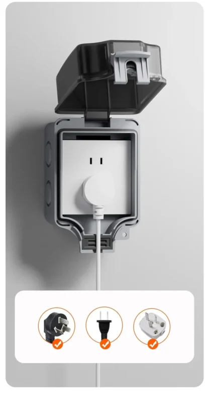 EU/TH/UK/UN/US Outdoor Power Socket Industrial Grade Waterproof IP66 Plastic Junction Box Panel Wall Mount Connector - Image 21