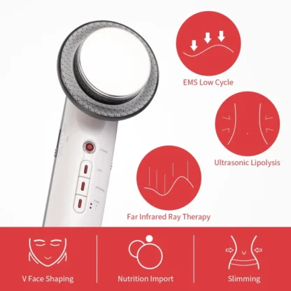 Ultrasound Cavitation Body Slimming Massager EMS Micro Current Weight Loss Far Infrared Facial Lifting Beauty Device - Image 4