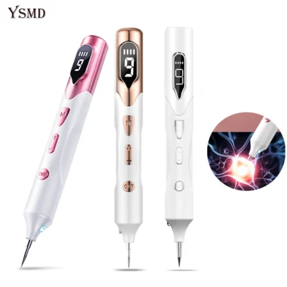 Laser Plasma Pen for Skin Tag Tattoo Removal Mole Black Dots Remover 9 Level LCD Laser Pen Facial Cleaning Beauty Care Tools