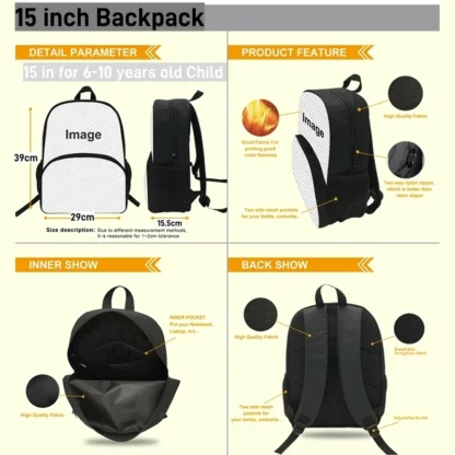 Michael Jackson Kids Backpacks Boys and Girls Student Birthday Gift Child School Bags Large Capacity Camping Durable Rucksack - Image 14