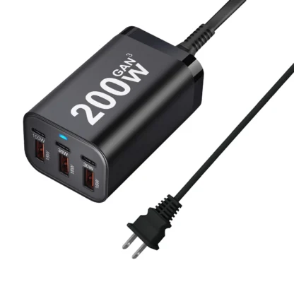 200W 6Ports GaN Quick Charger 4.0 3.0 Type C PD USB Charger Portable QC4.0 3.0 Fast Charger For Samsung Laptop IPhone15 14 13 - Image 7