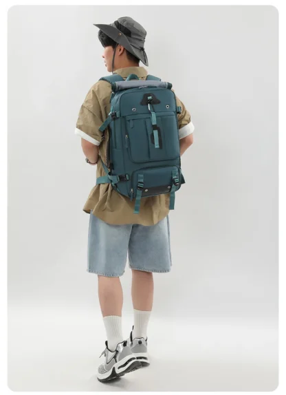 Large capacity men's backpack with high-end feel, travel backpack, sports outdoor luggage bag, mountain climbing bag, waterproof - Image 34